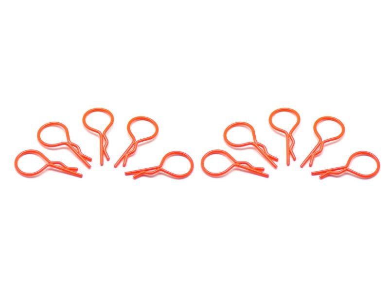 big body clip 1/10 - fluorescent red  (10)