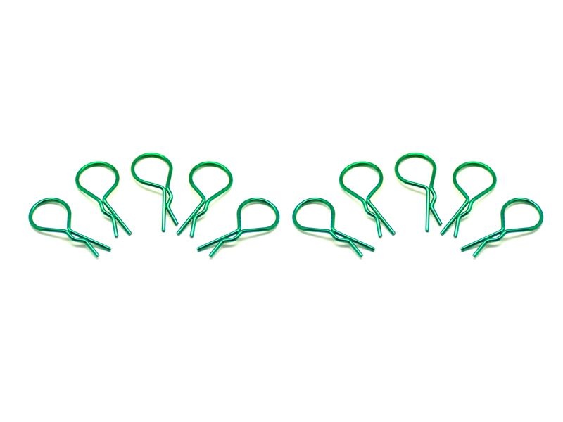 big body clip 1/10 - metallic green  (10)