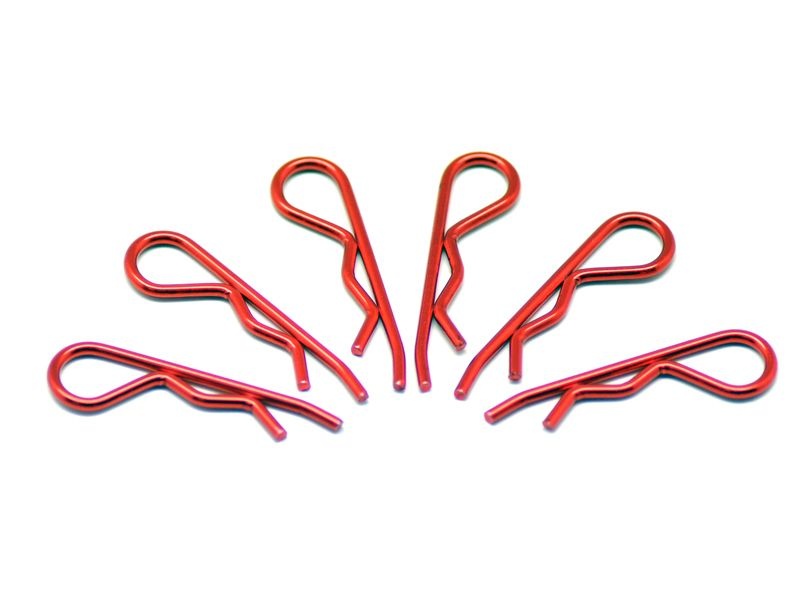 body clip 1/8 - metallic red  (6)
