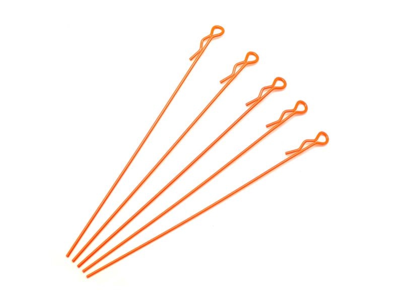 extra long body clip 1/10 - fluorescent red  (5)
