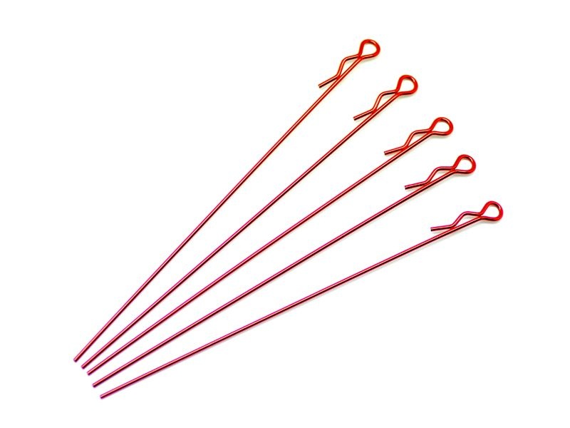 extra long body clip 1/10 - metallic red  (5)