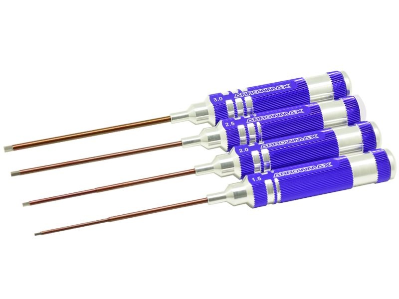 ALLEN WRENCH SET 1.5, 2.0, 2.5 & 3.0 x 120MM - 4-teilig