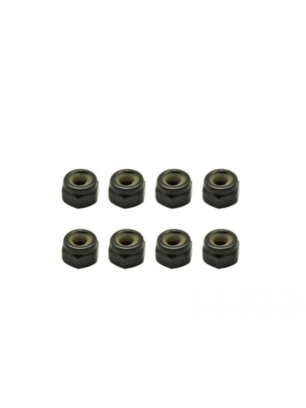 Nylon Lock Nuts M4 (8)