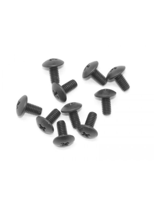 Screw philipshead roundhead widethread M2.5x5 (10)