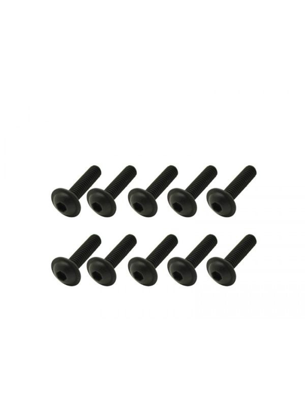 Screw allen roundhead flanged M3x12 (10)
