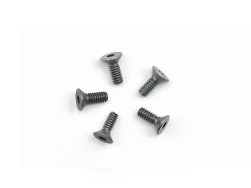 Alu Screw allen countersunk M2.2x6 Gray (7075) (5)