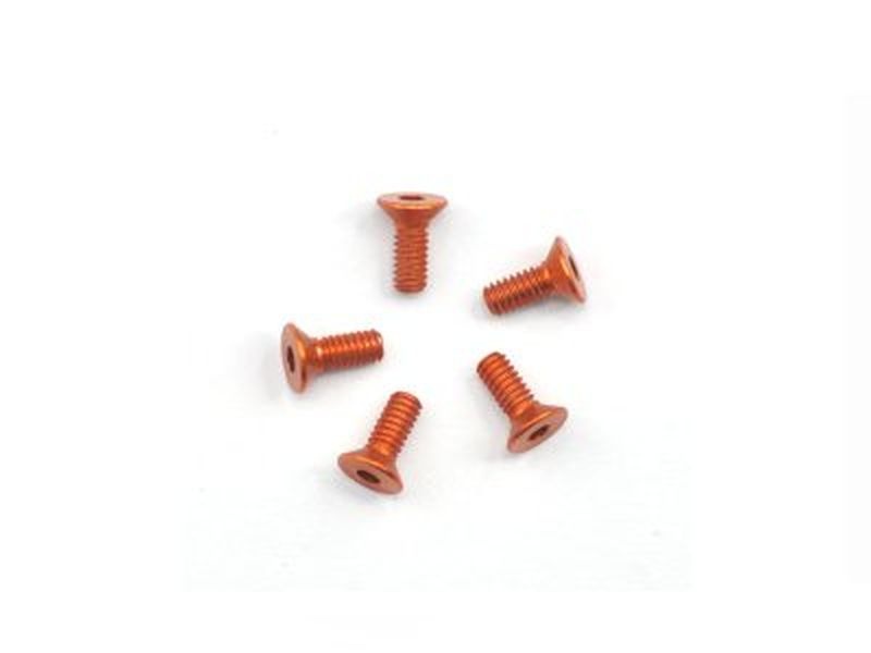 Alu Screw allen countersunk M2.2x6 Orange (7075) (5)