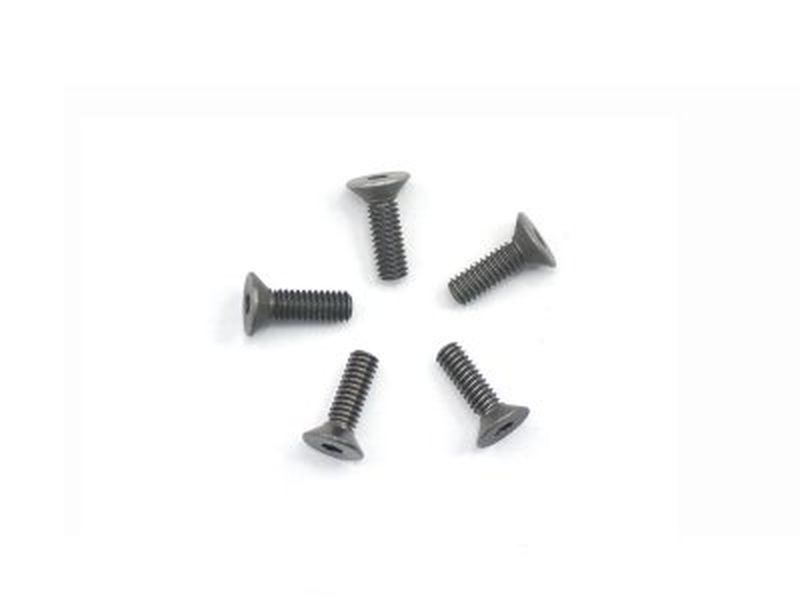 Alu Screw allen countersunk M2.5x8 Gray (7075) (5)
