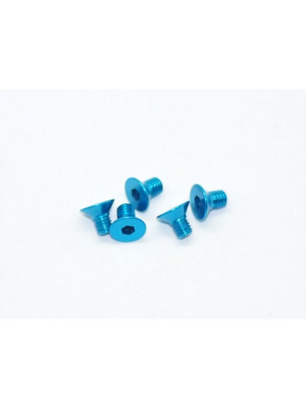 Alu Screw allen countersunk M3x5 Blue (7075) (5)