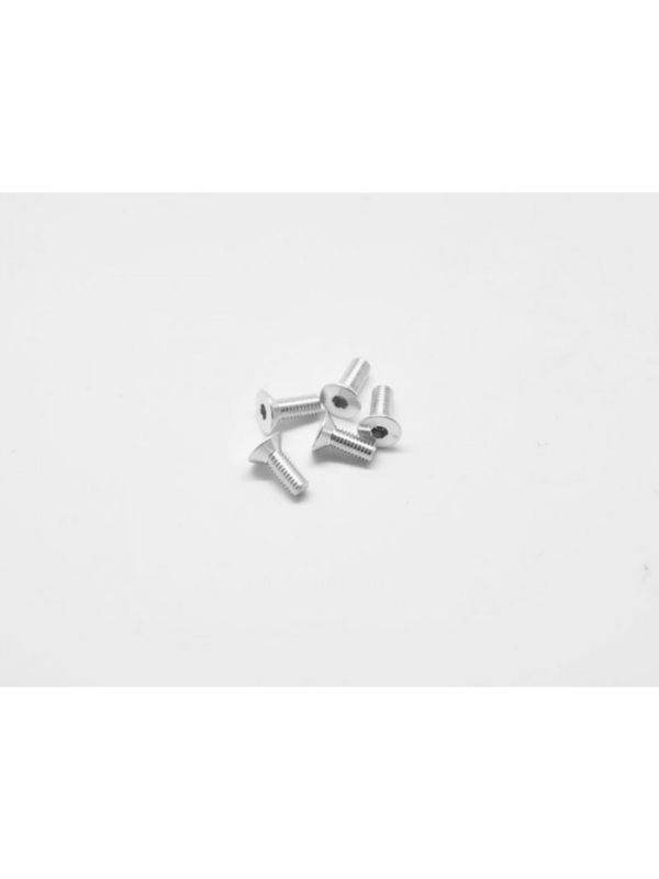 Alu Screw allen countersunk M3x8 Silver (7075) (5)