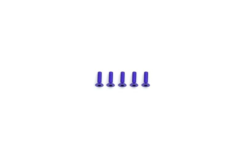Alu Screw allen countersunk M3x10 Purple (7075) (5)