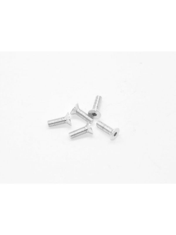 Alu Screw allen countersunk M3x10 Silver (7075) (5)