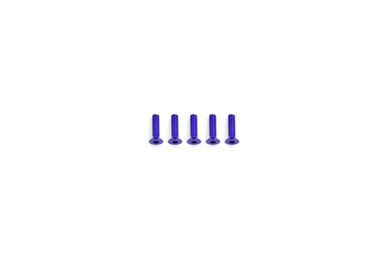 Alu Screw allen countersunk M3x12 Purple (7075) (5)