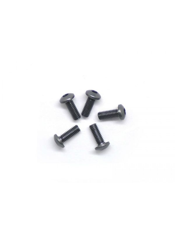 Alu Screw allen roundhead M3x8 Gray (7075) (5)