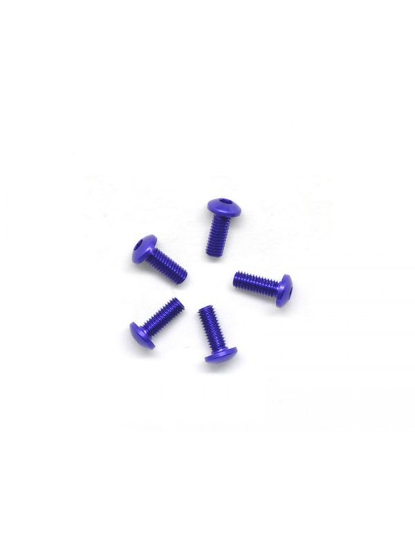 Alu Screw allen roundhead M3x8 Purple (7075) (5)