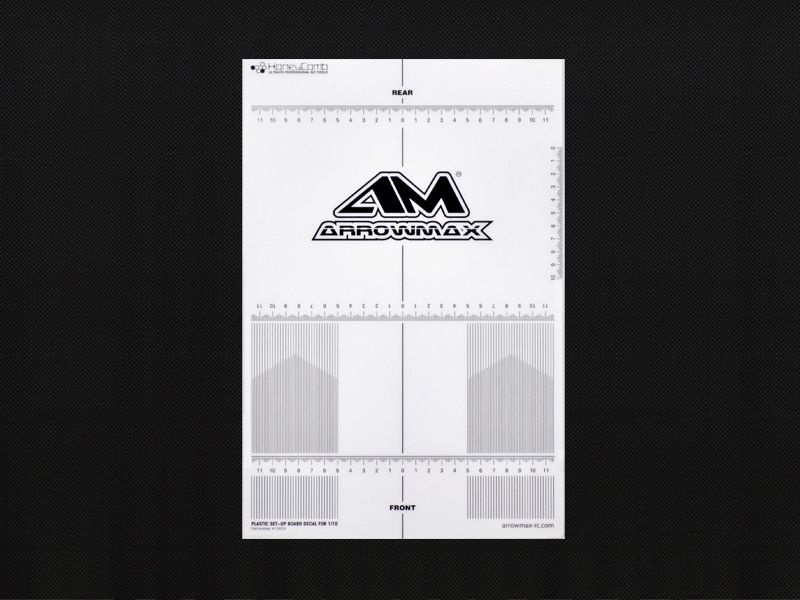 Plastic Set-up Board Decal for 1/10