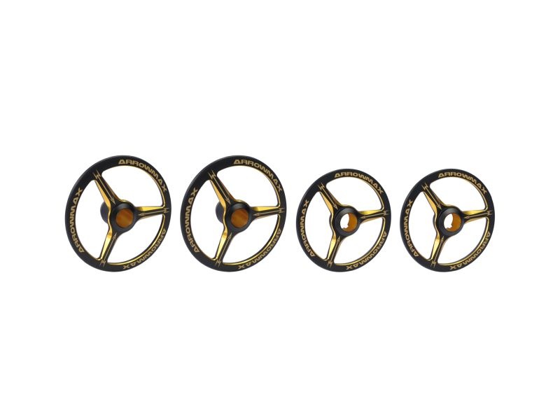 Alu Set-Up Wheel For 1/8 On-Road Cars Black Golden (4)