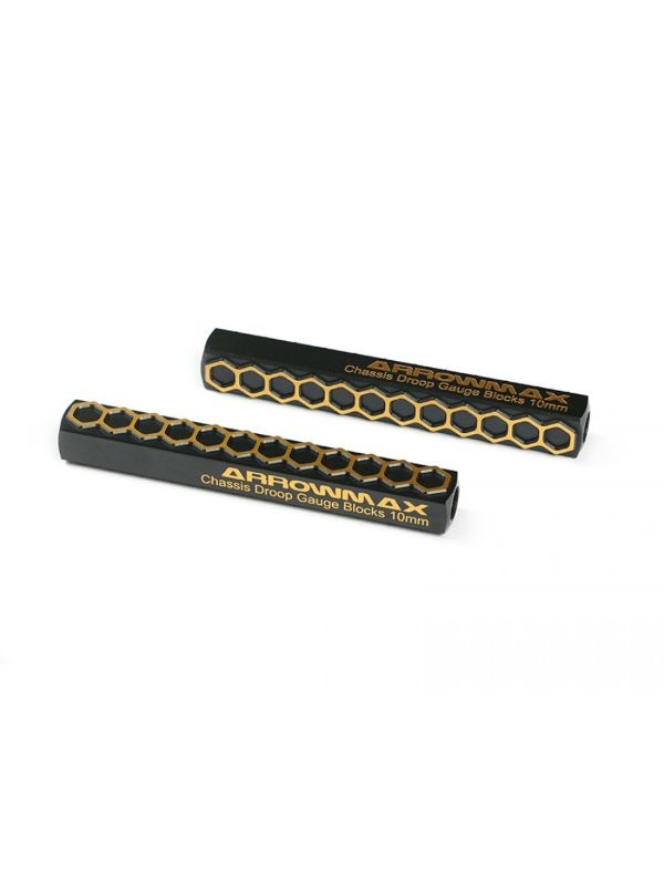 Chassis Droop Gauge Blocks 10 MM Black Golden (2)