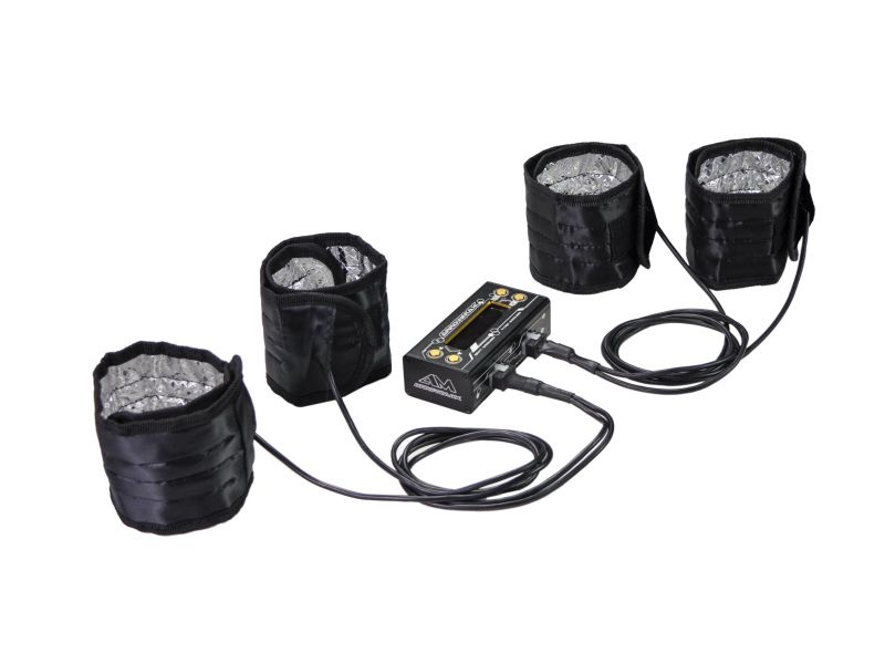 AM Tyre Warmer (1/8th) & Batt Warmer With Bag Black Golden