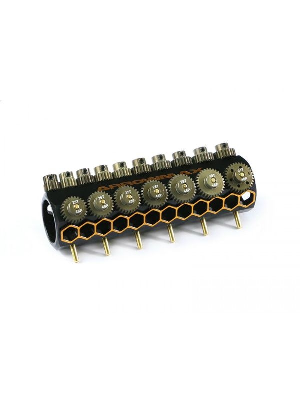 Set Of 17 Alu Pinions 48DP With Caddy 15T ~ 31T