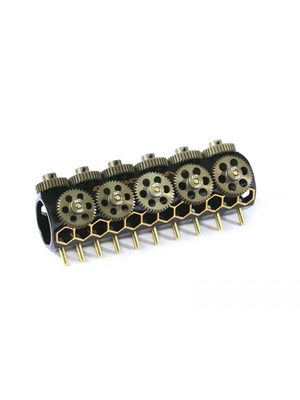 Set Of 11 Alu Pinions 48DP With Caddy 32T ~ 42T