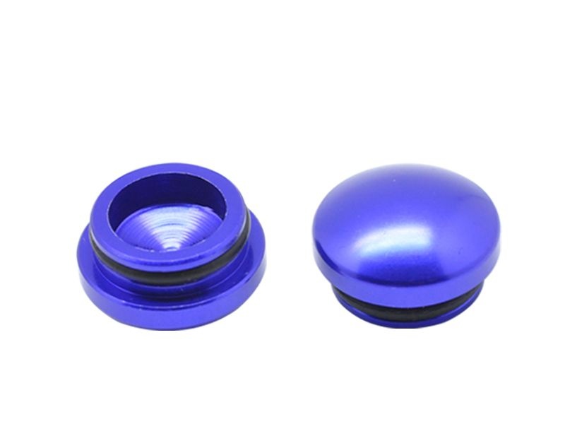 22MM ALUMINUM END CAP - PURPLE (2)