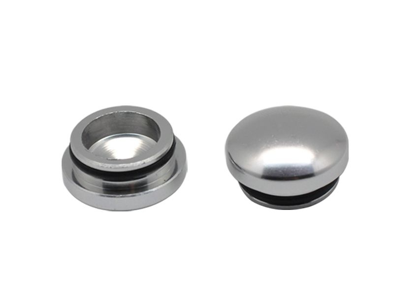 22MM ALUMINUM END CAP - SILVER (2)