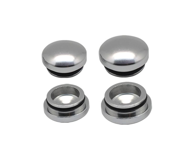 18MM & 22MM ALUMINUM END CAP - SILVER (4)