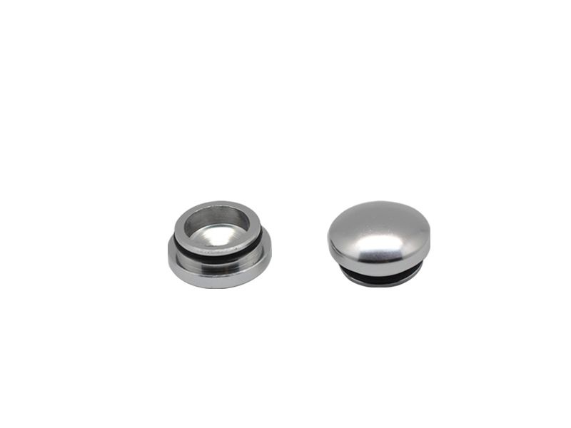 14MM ALUMINUM END CAP - SILVER (2)