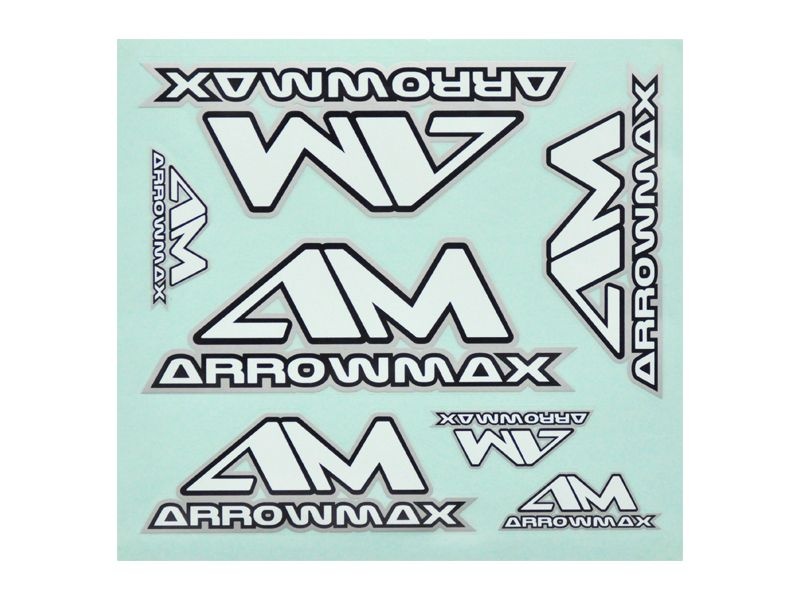AM Decal ( 20 x 22 cm) Black / White / Silver