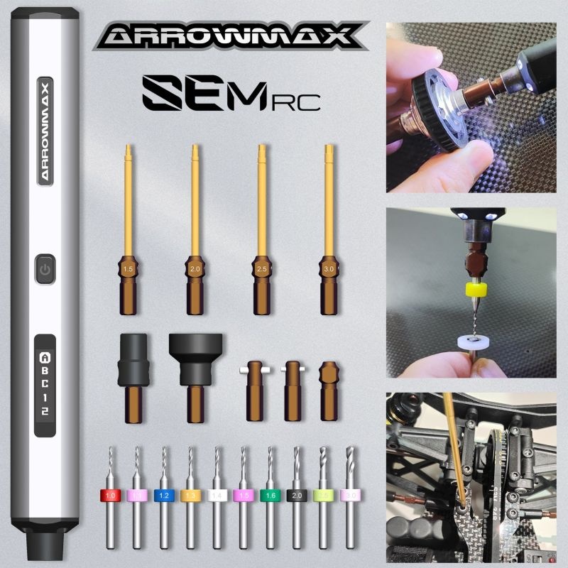 AM-199207-B SEM RC Diff Checker & Electric Screwdriver 6kgf.