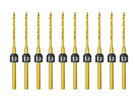 1.3mm -10 Pcs HSS Drill Bits (2.35mm)