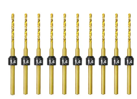 1.4mm -10 Pcs HSS Drill Bits (2.35mm)