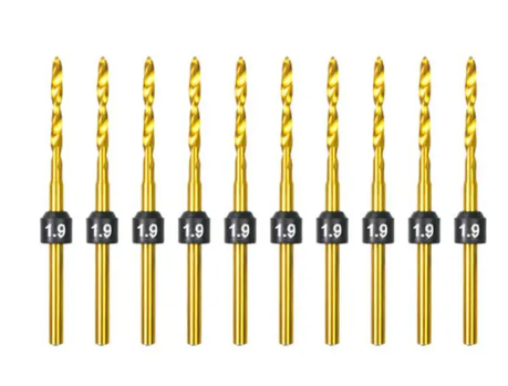 1.9mm -10 Pcs HSS Drill Bits (2.35mm)