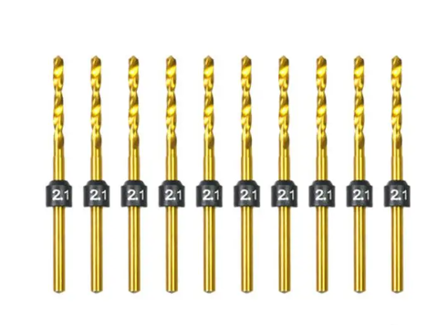 2.1mm -10 Pcs HSS Drill Bits (2.35mm)