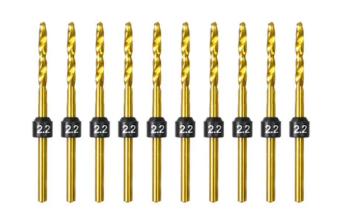 2.2mm -10 Pcs HSS Drill Bits (2.35mm)