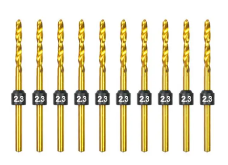 2.3mm -10 Pcs HSS Drill Bits (2.35mm)