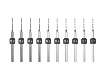 0.7mm -10 Pcs PCB Shank Tungsten Carbide Micro Drill Bits Se