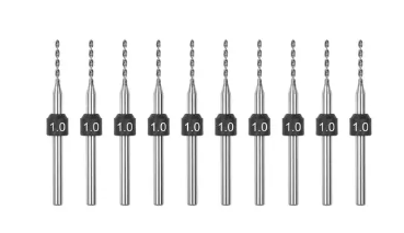 1.0mm -10 Pcs PCB Shank Tungsten Carbide Micro Drill Bits Se