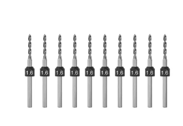 1.6mm -10 Pcs PCB Shank Tungsten Carbide Micro Drill Bits Se
