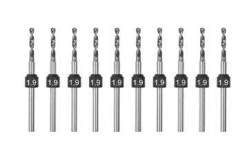 1.9mm -10 Pcs PCB Shank Tungsten Carbide Micro Drill Bits Se