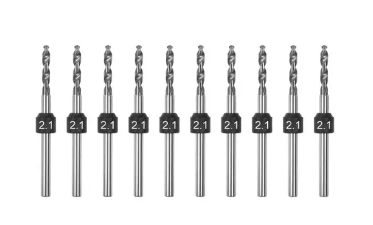 2.1mm -10 Pcs PCB Shank Tungsten Carbide Micro Drill Bits Se