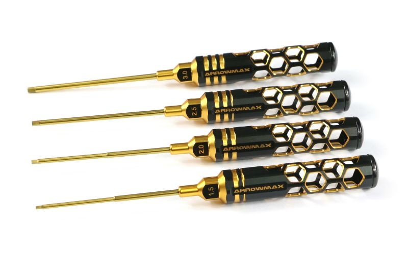 Allen Wrench Set 1.5, 2.0, 2.5 & 3.0 X 100mm - 4-Teilig. Bl