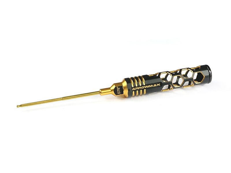 Ball Driver Hex Wrench .078 (5/64) X 100mm Black Golden