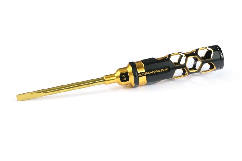 Flat Head Screwdriver 5.8 X 100mm Black Golden