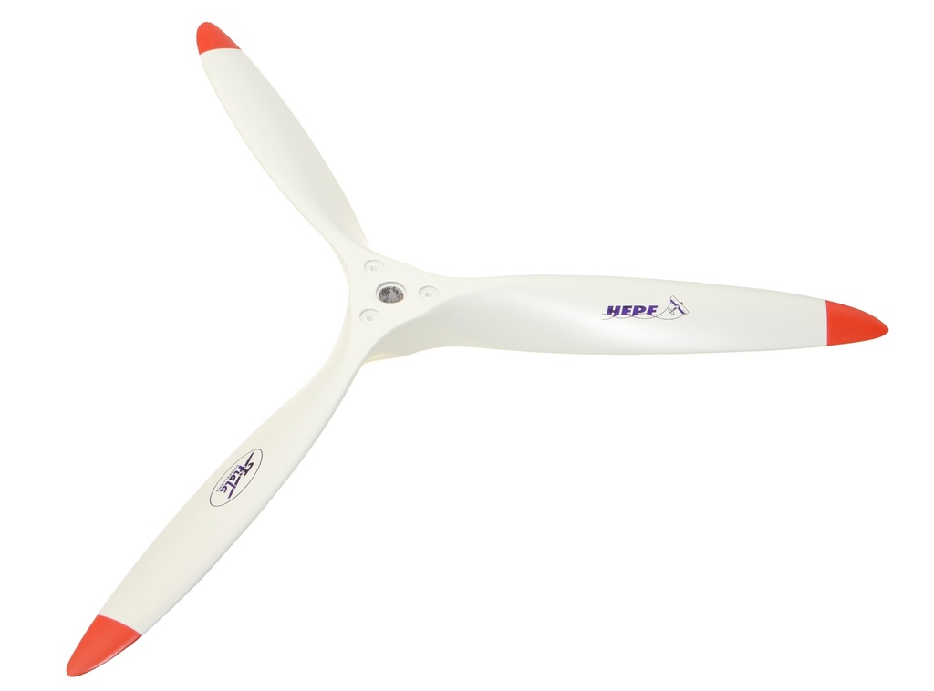 Fiala 3-Blatt 18,5x14 Verbrenner Holzpropeller - weiss
