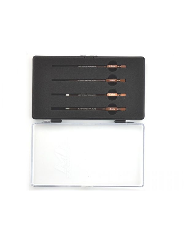 POWER TOOL TIP SET 4 PIECES (1.5, 2, 2.5, 3) PLASTIC CASE
