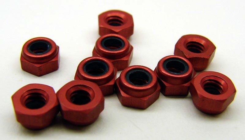 Alu Stoppmuttern rot