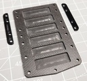 2,5mm Carbon Akku-Platte mit 1,5 mm Gewicht-Spacern
