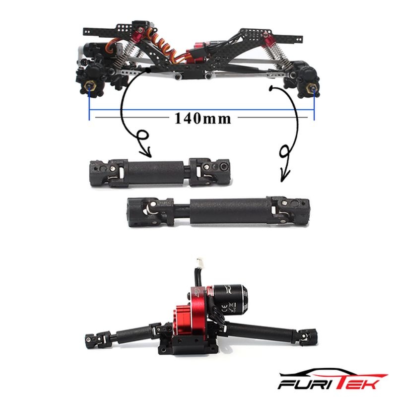 high quality plastic driveshaft for Cayman with metal U-join